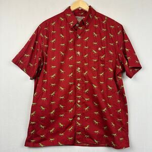 Duluth Trading Co. Men's BBQ Relaxed Fit T-Rex Short Sleeve Shirt 38922 Size M